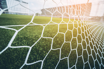 Soccer football net background