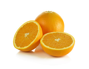 Orange fruit isolated on white background