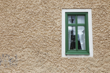 Single window on facade