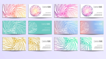 Business cards with mandala.