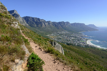 Fototapeta na wymiar View of 12 Apostles from Lion's Head. Cape Town. Western Cape. South Africa