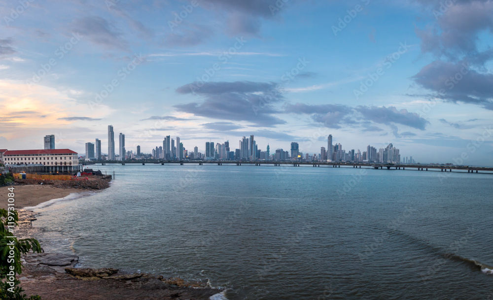 Wall mural Panama City Skyline - Panama City, Panama