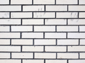 Obraz premium brick wall with hand print