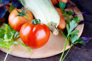 Colorful fresh vegetables