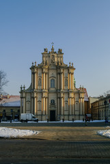 Obraz premium Church of the Assumption of the Virgin Mary and St. Joseph (Carmelite Church) in Warsaw, Poland