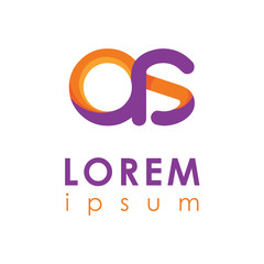 Obraz premium letter logo. multicolor