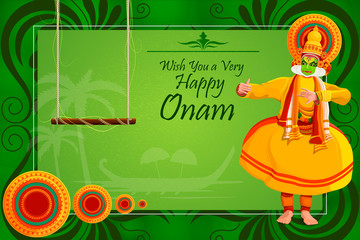 Happy Onam Festival background