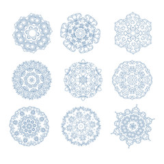 Set of circular ornament