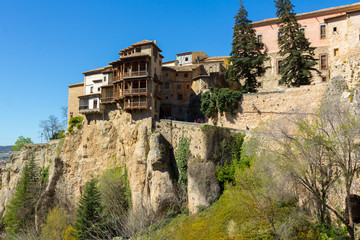 Famous hanging houses of Cuenca in Spain