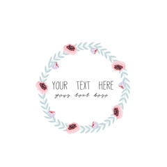 Hand drawn flower set