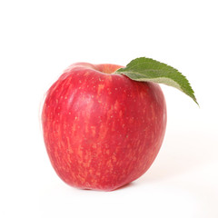 red apple isolated on white