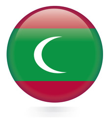 Maldives flag button © japhoto