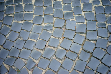 Paving stone textured surface.