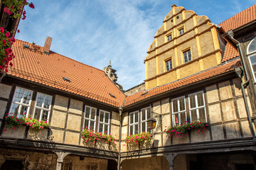 Fototapeta na wymiar Alte Fachwerkfassaden, historische Architektur