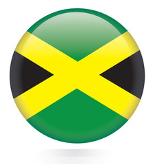 Jamaica flag button