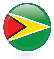 Guyana flag button