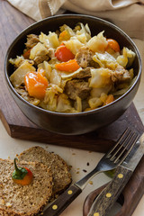 Vegetable stew with meat and potato