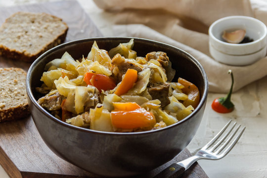 Vegetable stew with meat and potato