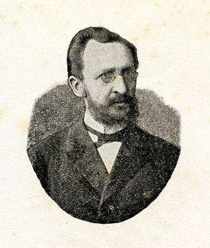 Kažoku Dāvis (1850-1913), latvian teacher, journalist and public figure (from book "Baltijas Westnescha diwdesmitpeecu ...", 1893) 