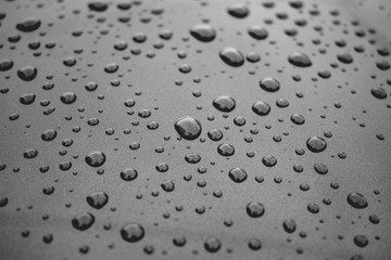 raindrops on a car