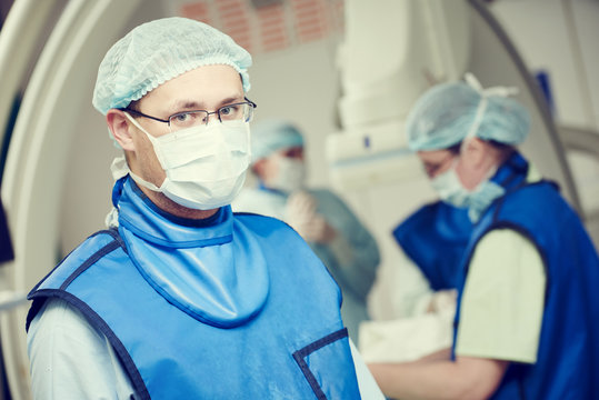 male andiography surgeon at surgery operating room