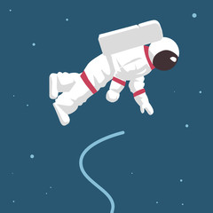 Astronaut in outer space