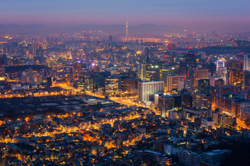 Korea,Seoul City Skyline, South Korea