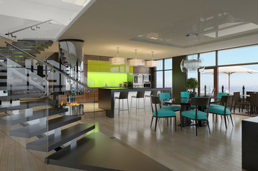 Modern house interior