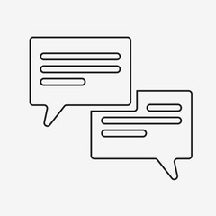 Message or chat icons