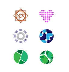 Abstract Vector Logo Set Design Template. Creative Concept Icons