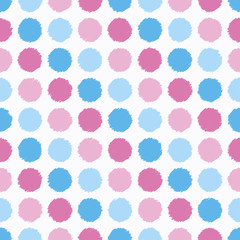 Seamless vector decorative background with polka dots. Print. Cloth design, wallpaper.