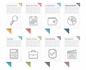 Infographic Elements with Numbers and Text