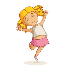 Little girl dancing