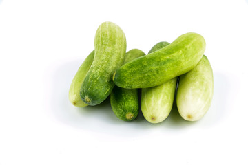 Cucumber on white background