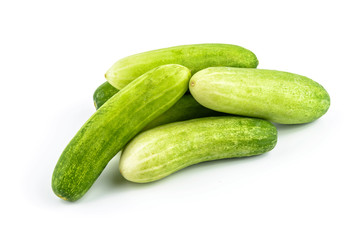 Cucumber on white background