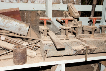 Inside an old Cart Factory - Costa Rica