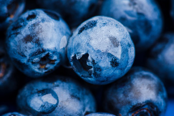 Ripe blueberries