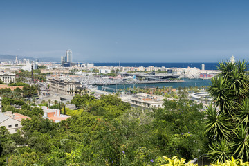 Barcelona (Spain): view from Montjuic