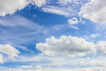 Cloud with blue sky