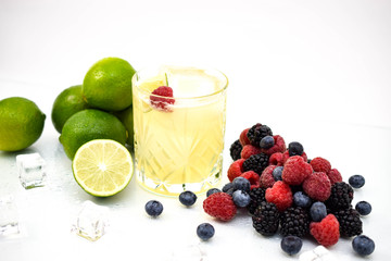 Cocktail Lime and Berries 2