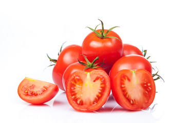 Tomato isolated on white