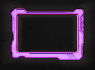 Pink Futuristic Screen Tablet Device - 119746447