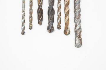 Drill bits in different size and shape