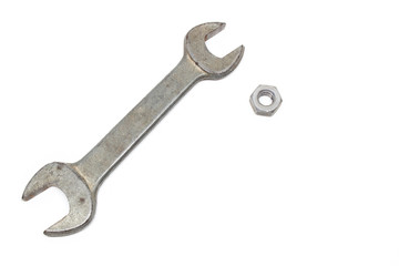 Wrench isolated on white backgound
