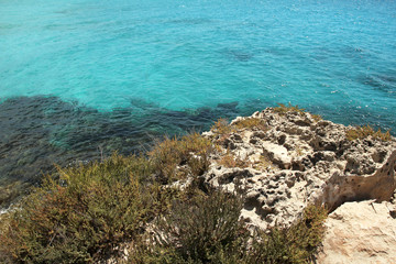 Sea landscape with rocks