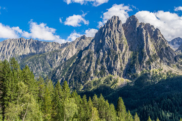 "The Enchanted" Mountain in St. Maurici National Park (Catalonia, Spain).