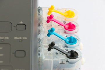 color tank on inkjet printer