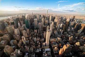 Foto op Plexiglas New York City Sunset © steffenpi