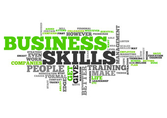 Word Cloud Business Skills