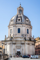 Fototapeta na wymiar Church of the Most Holy Name of Mary (1751). Rome. Italy.